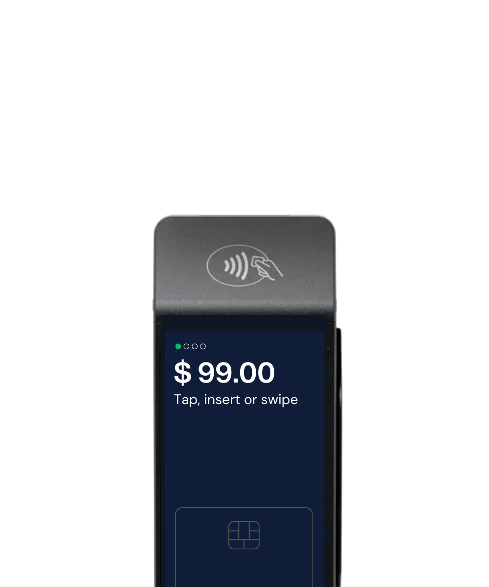 RewardlyPay terminal displaying a card payment amount